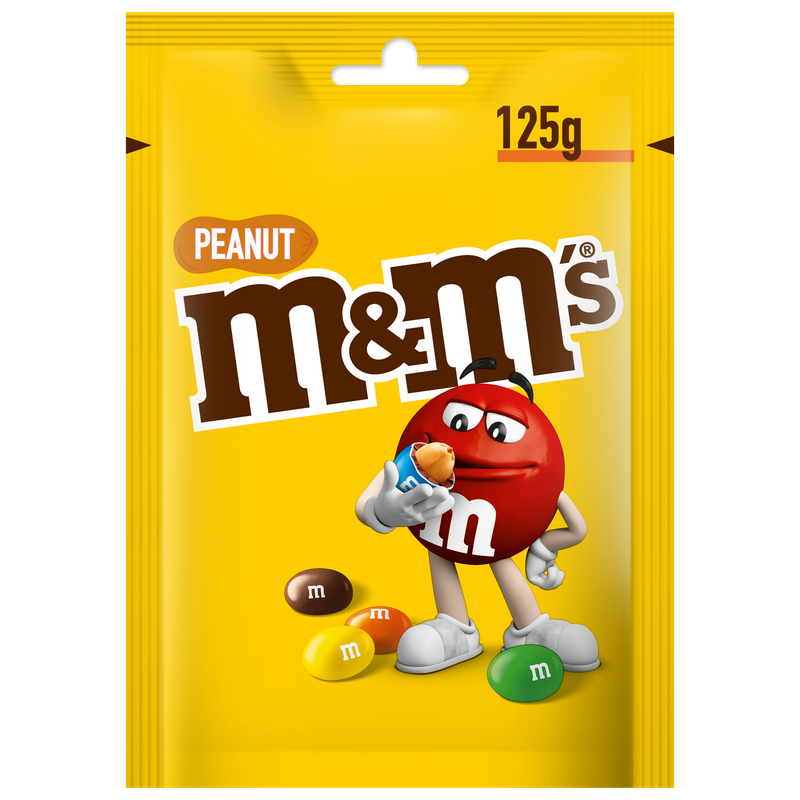 M&M's Peanut Orzeszki ziemne oblane czekoladą w kolorowych skorupkach 125 g